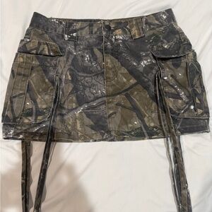 Fashion Nova Forest Camo Mini Skirt